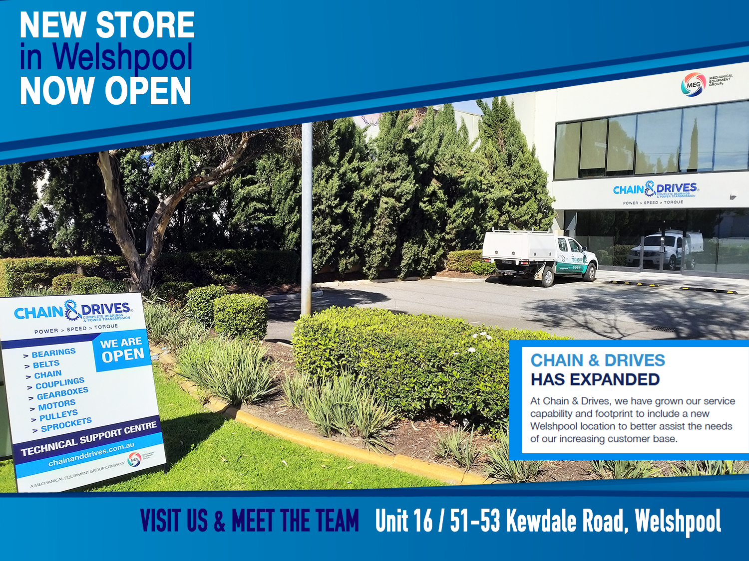 Chain & Drives Welshpool – NOW OPEN